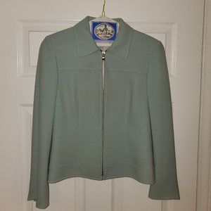 Tahari Petite Powder Blue Suit Jacket